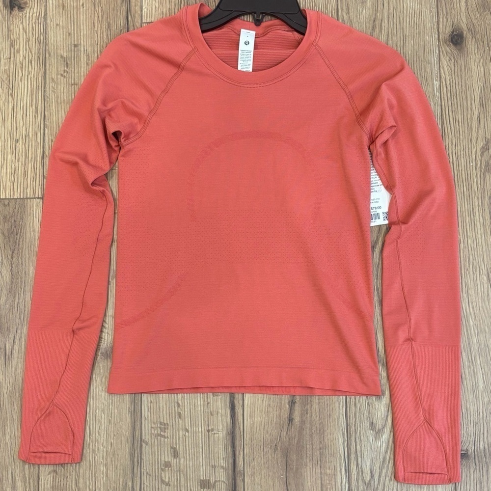 NWT Lululemon Swiftly Tech Long Sleeve Shirt *Race Size 4 In Desert Red